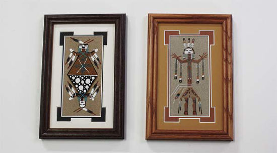 3x6 sand painting matted 5x8