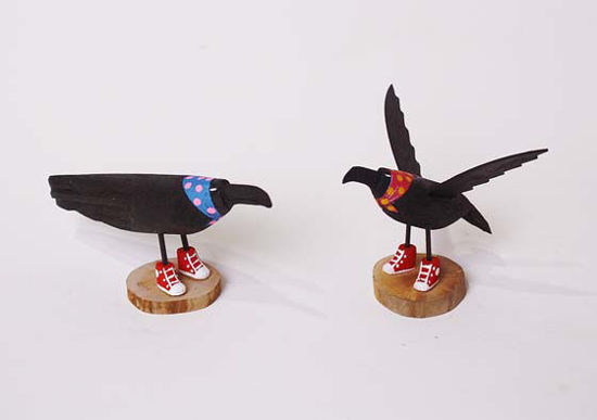folk art crow