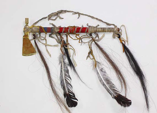 Native American hatchet pipe