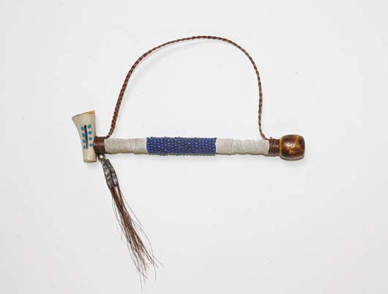 Native American antler pipe
