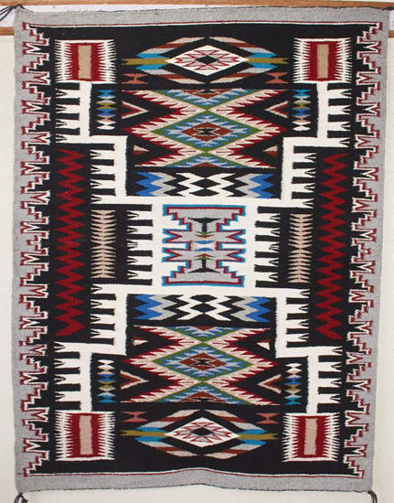 Navajo rug storm pattern