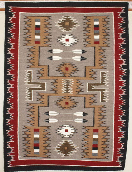 Picture of Storm Pattern Navajo Rug CD