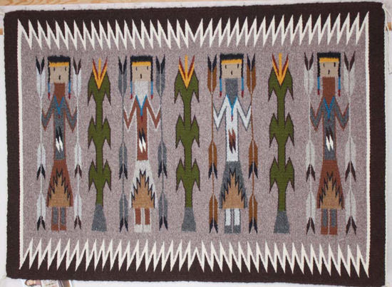 Picture of Yei Navajo Rug LW