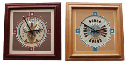 Large Sand Painted Clock 1