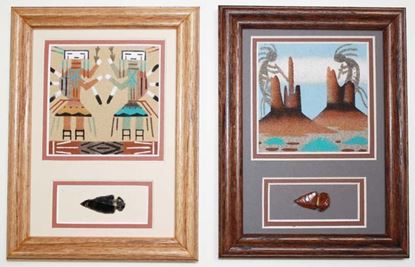 Navajo Sand Painting with Arrowhead