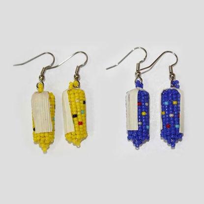 beaded corn earring