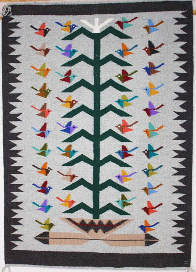 Tree of Life Navajo rug