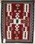 Navajo storm pattern rug