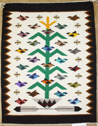Tree of Life Navajo rug